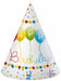 Happy Birthday Streamers Paper Party Hats, 6 Pack
