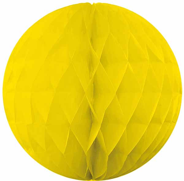 HONEYCOMB HANG BALL 11.8" YELLOW 1/PK