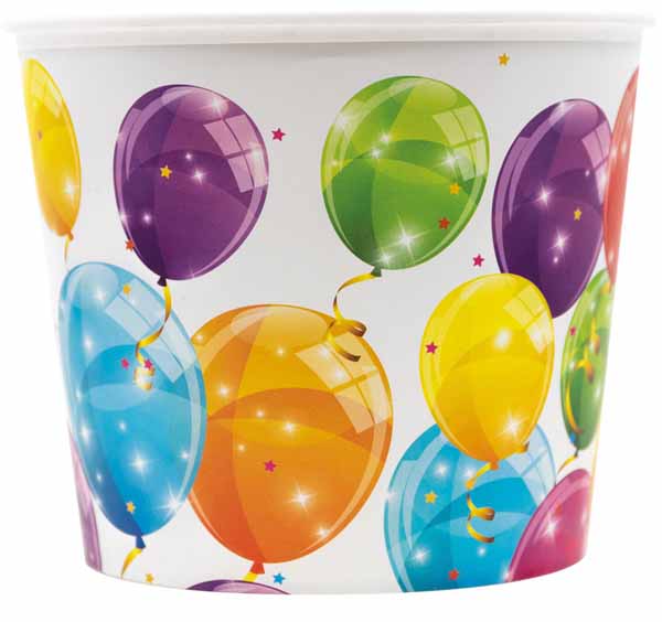 Spark Balloons Popcorn Bucket, 2.2 L