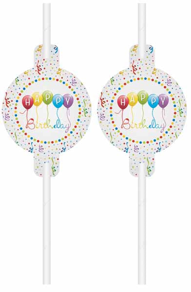 Birthday Paper Medallions, 4 Pack