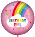 Rainbow Birthday Girl 18" Foil Balloon