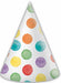 Multicolour Dots Paper Party Hats, 6 Pack
