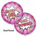 Girl Power Happy Birthday 18" Round Foil Balloon