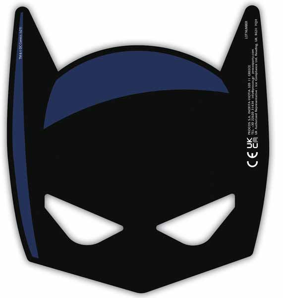 Batman Rogue Rage Die-Cut Paper Masks, 6 Count