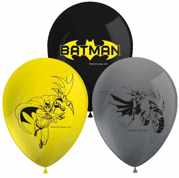 Batman Rogue Rage Latex Balloons, 8 Pack