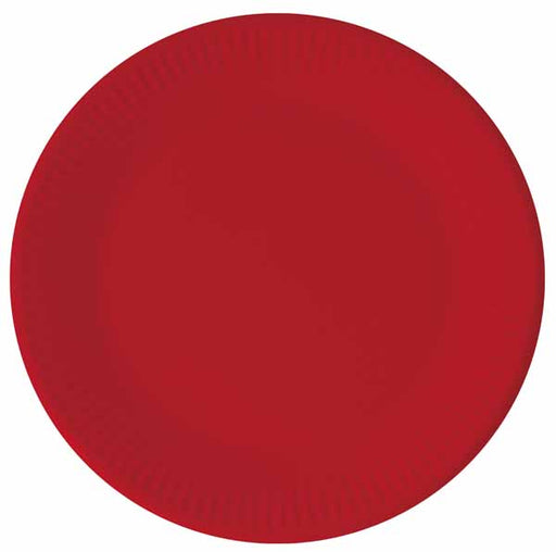 Solid Red 7.6-Inch Paper Plates, 8 Pack