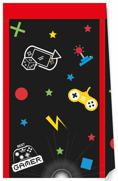 Gaming Party Paper Favor Bags, 4 Pack