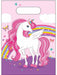 Unicorn Rainbow Plastic Party Favor Bags, 6 Pack