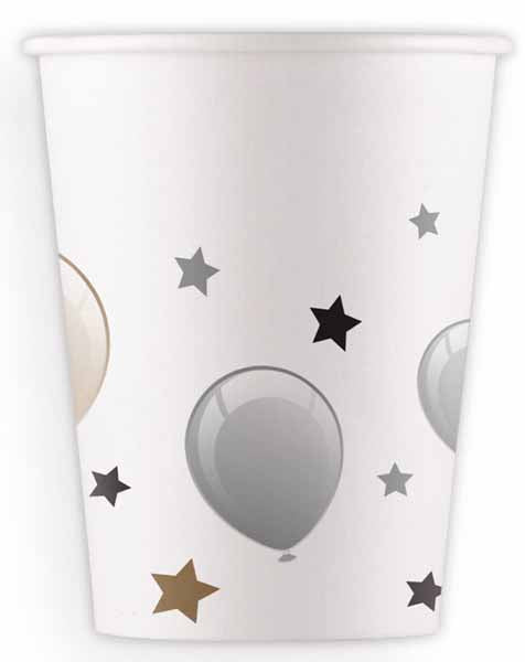 PAPER CUPS 7 OZ 8/PK MILESTONE HBDAY