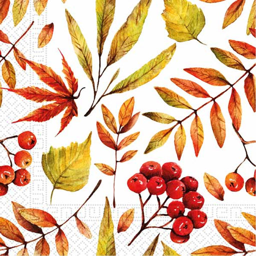 Fallen Leaves 3-Ply Luncheon Napkins, 20 Pack