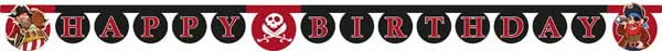 Island Pirates birthday banners for a pirate birthday party