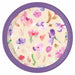 Watercolour Flowers 9-Inch Paper Plates, 8 Pack