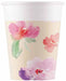 Watercolour Flowers 7 oz Paper Cups, 8 Pack