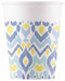 Ethnic Design 7 oz Paper Cups, 8 Pack