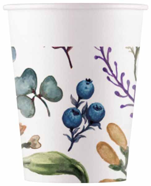 PAPER CUPS 7 OZ 8/PK HERBS