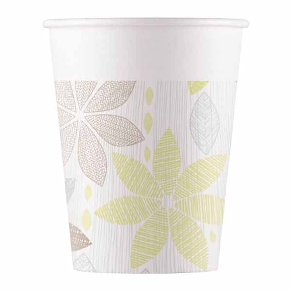 PAPER CUPS 7 OZ 8/PK FOILIAGE