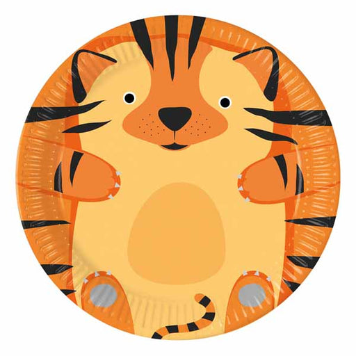 PAPER PLATE 9" 8/PK ZOO 3 ASST