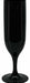 Black Reusable Champagne Glasses, 2 Pack