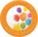 PARTY REUSE PLATES 8" 4/P SPARK BALLOON