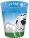 PARTY REUSE CUP 9OZ 4/PK SOCCER FANS