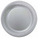 Metallic Silver 9-Inch Paper Plates, 8-Pack