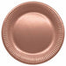 Metallic Rose Gold 9-Inch Paper Plates, 8-Pack