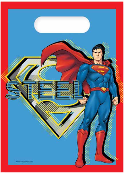 Superman Krypton Party Bags, 6 Pack