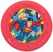 Superman Krypton 8-Inch Reusable Plates, 4 Pack