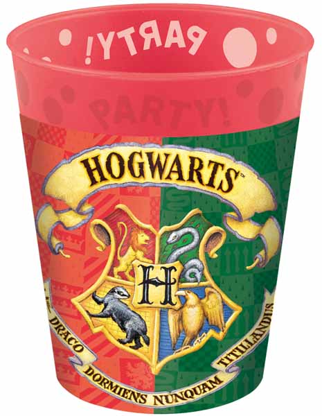 HARRY POTTER HOGWART REUSABLE CUP 9OZ 4P