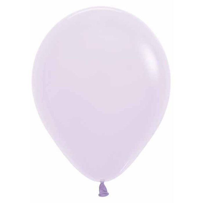 Pastel Matte Lilac Latex Balloons (100 Pack, 5 Inch)