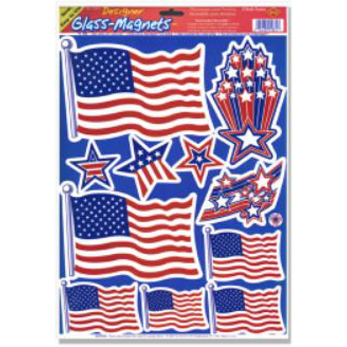 "Patriotic Glass Magnets (11/Pk) - 12"X17""