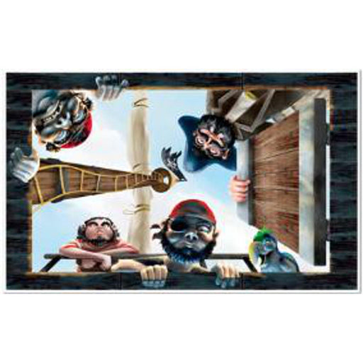 "Pirate Insta-View Decoration - 3'2"X5'2" (1/Pk)"