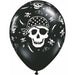 Pirate Skull & Cross Bone Balloons - 50 Pack (11" Ob)