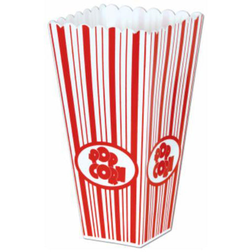 Plastic Popcorn Box - Perfect Snack Holder For Movie Nights And Parties!