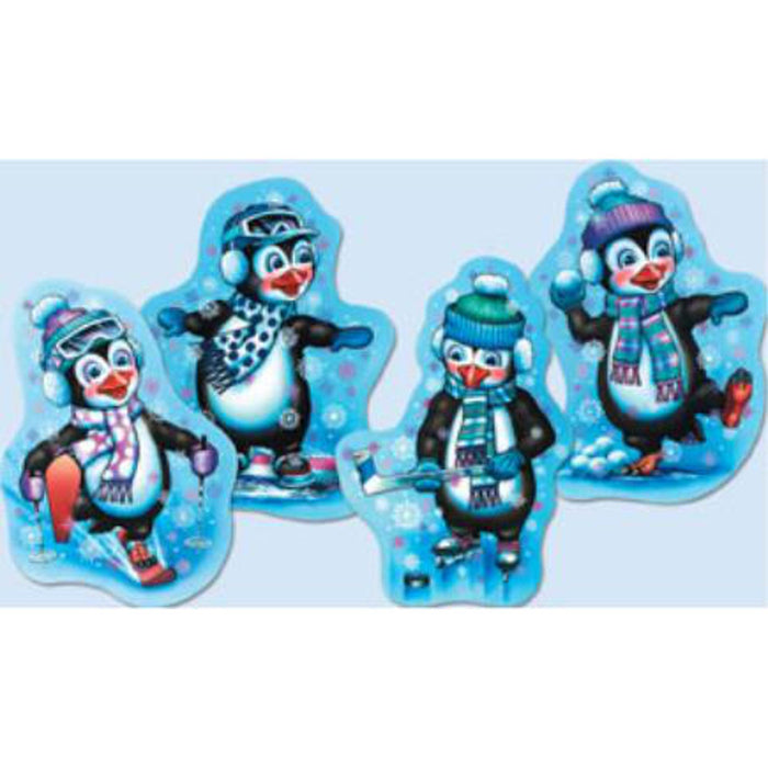 Polar Penguin Cutouts - 4 Pack