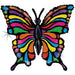 Pop-Art Butterfly 30" Wall Decor.