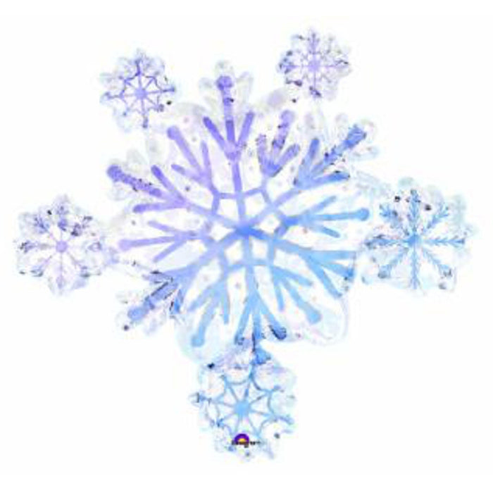 "Prismatic Snowflake Holographic Decorations (32" P50)"