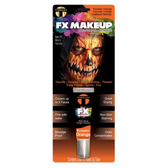 Pumpkin Orange Fx Makeup.