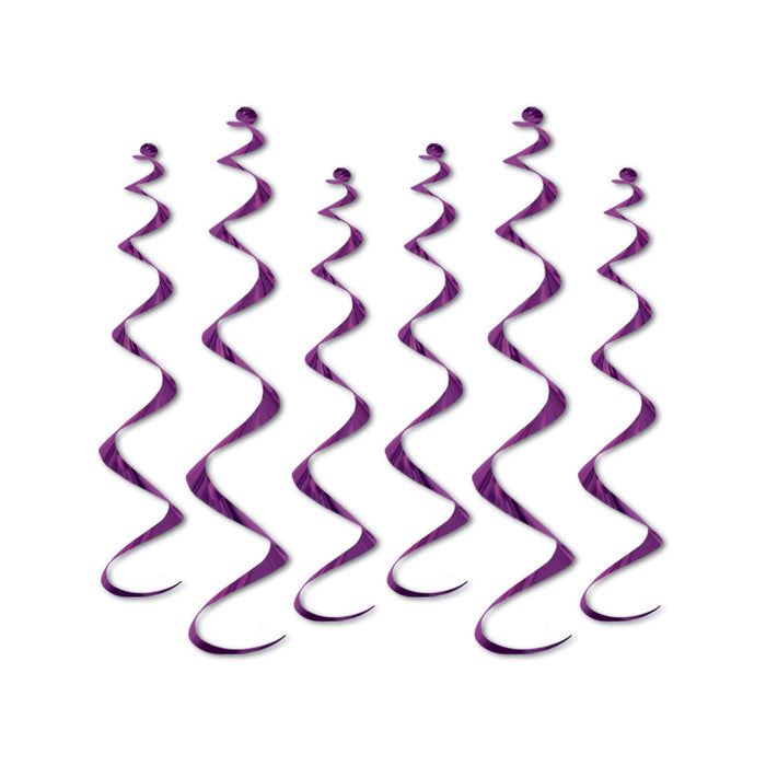 Purple Twirly Whirlys (6 Pack)