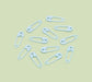 Blue Safety Pin Baby Shower Decorations, 24 Pack