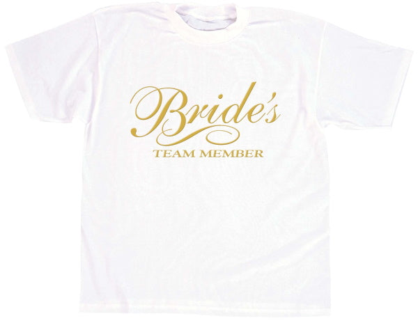 Bride's Team Member T-Shirt, XL