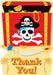 Pirate Party Thank You Cards, 8 Pack