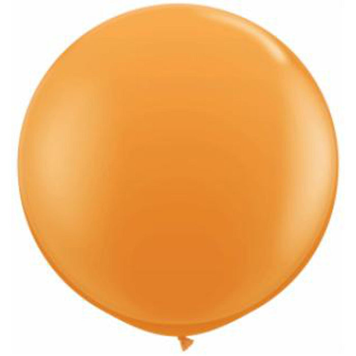 Qualatex 36" Orange Latex Balloons (2/Bag)