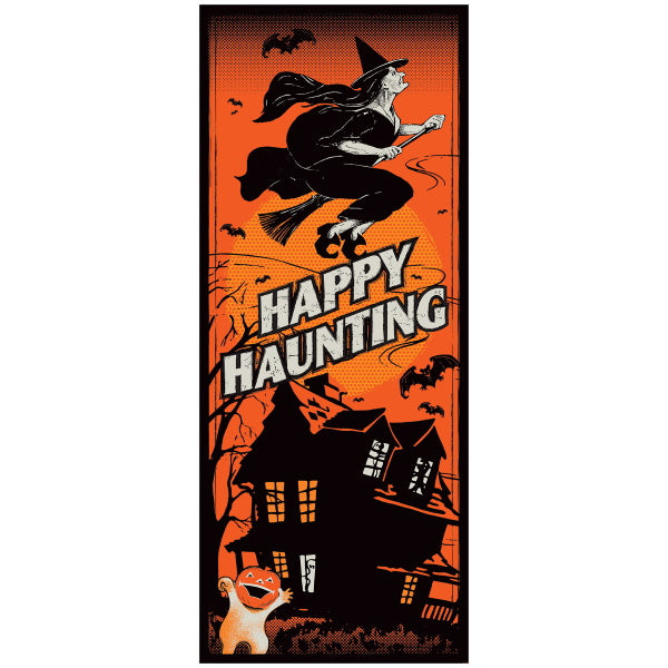 Vintage Halloween Door Cover, 1 Count