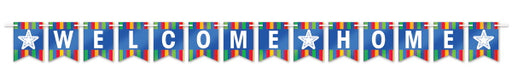 Foil Welcome Home Streamer, 6 Inches x 8 Feet