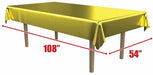 Gold Metallic Table Cover, 54 x 108 Inches
