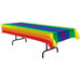 Rainbow Plastic Tablecover - 54"X108"