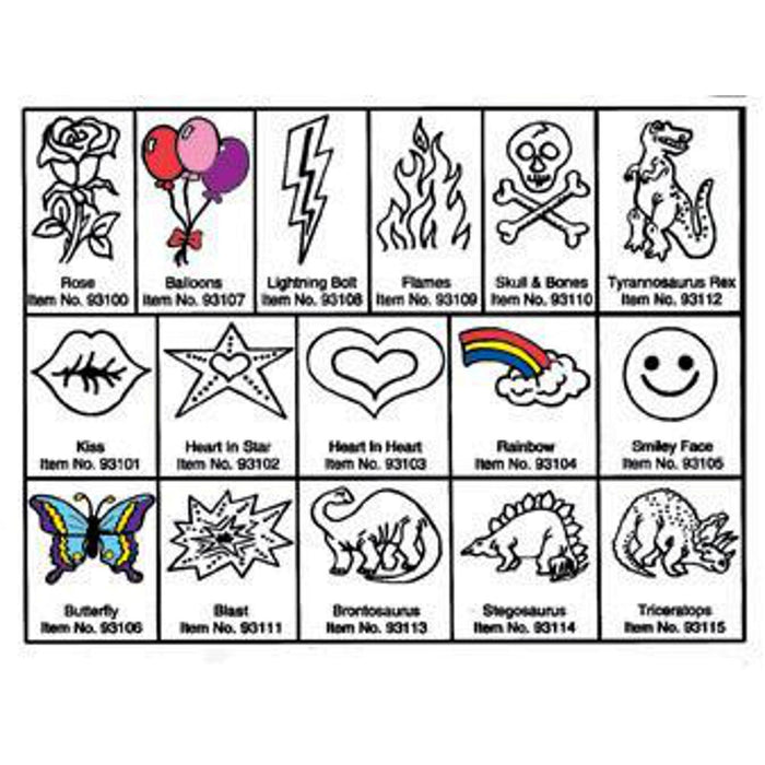 "Rainbow Stamp Set For Creative Face And Body Art - Disguise Stix Stampt Oos"