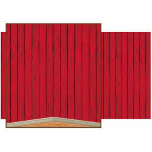 "Red Barn Siding Backdrop - 4' X 30'"