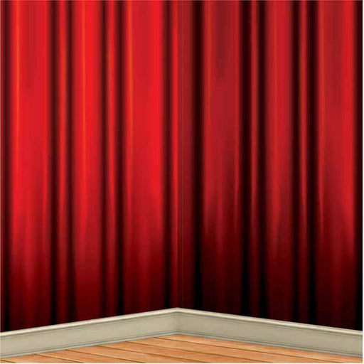 "Red Curtain Insta-Theme Backdrop"